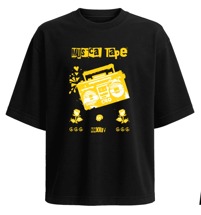 Polera Oversize Mixtape Retro