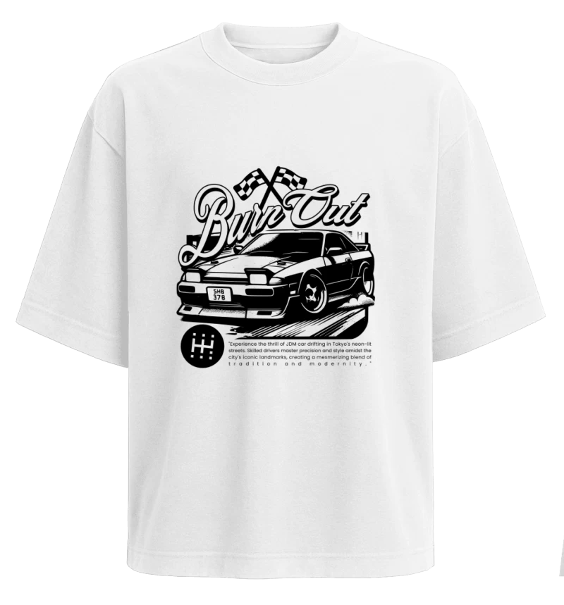 Polera Oversize Burn Out