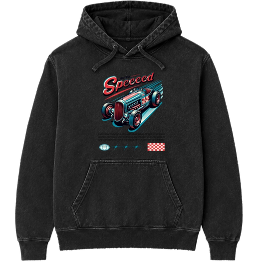 Polerón canguro Acid Wash Retro Speed