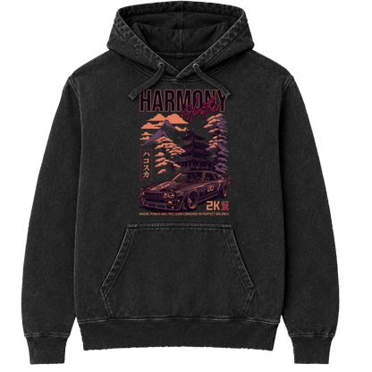 Polerón canguro Acid Wash Harmony Hustler