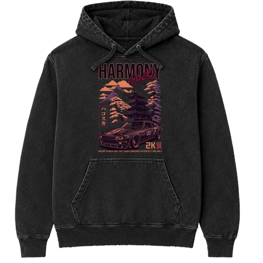 Polerón canguro Acid Wash Harmony Hustler