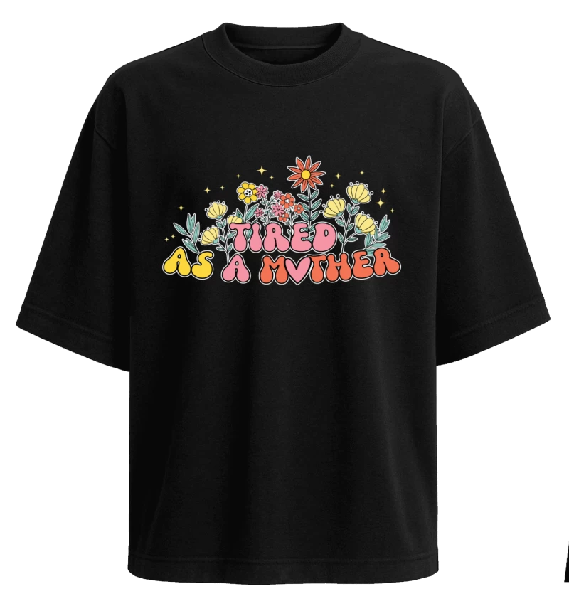Polera Oversize Tired Mom