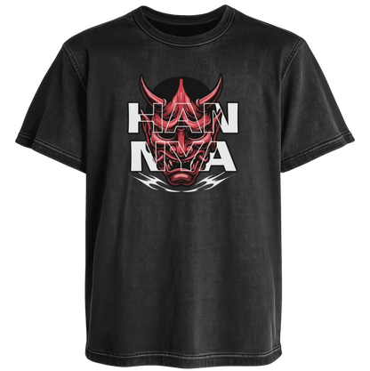 Polera Acid Wash Hannya Mask