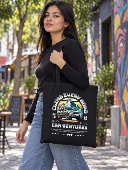 Tote Bag Car Ventures – foto con modelo (imagen referencial)