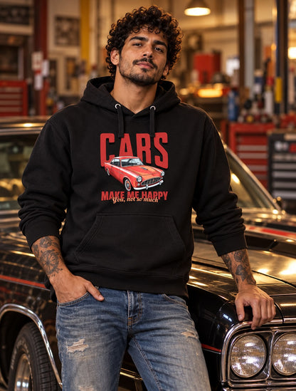 Polerón Cars Make Me Happy – foto con modelo (imagen referencial)