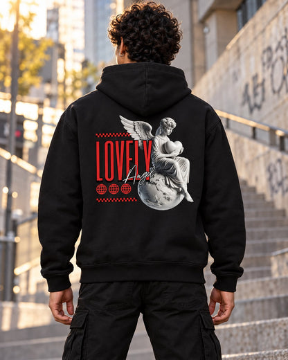 Polerón Lovely Angel – foto con modelo (espalda) (imagen referencial)