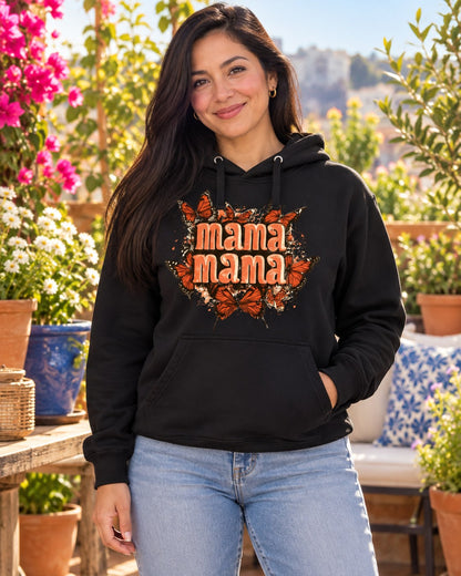 Polerón Mamá Mariposas – foto con modelo (imagen referencial)