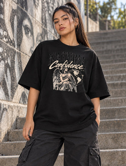 Polera Oversize Natural Confidence – foto con modelo (imagen referencial)